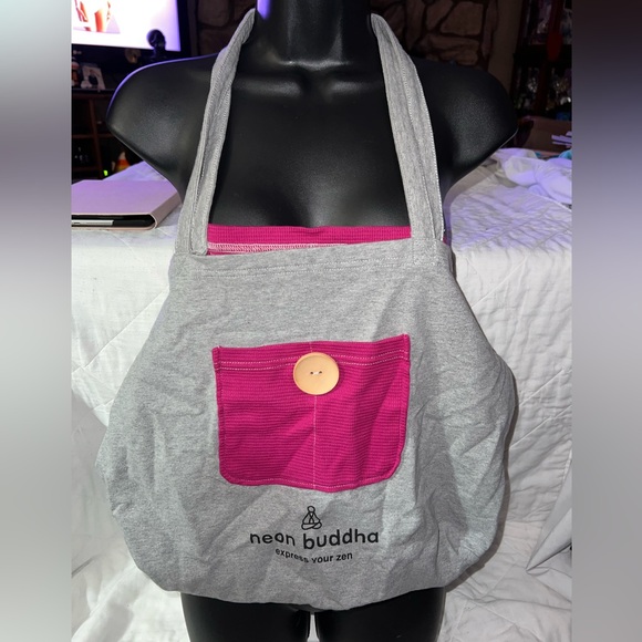 Neon Buddha Tote Bag - Picture 1 of 7